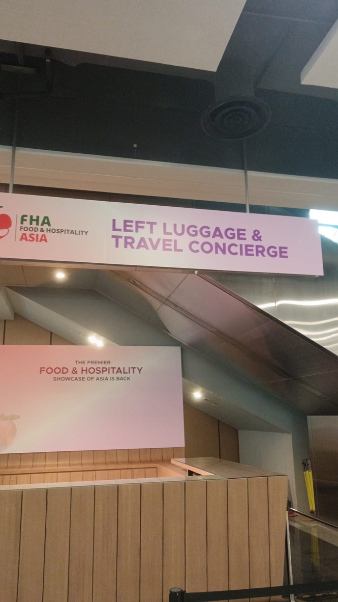 FHA left luggage and travel concierge service point